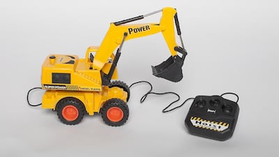 Excavator Racer — Small Dh30, Large Dh40 A sort of remote control construction truck but the controller is attached by a wire to the truck. That aside, it is decent value for money and does what it says on the box.