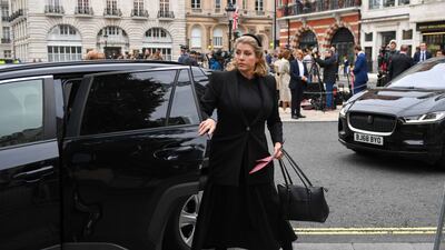 Penny Mordaunt, UK leader of the House of Commons, arrives at St James's Palace for the proclamation ceremony. Bloomberg