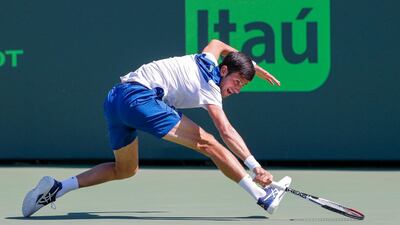 Novak Djokovic had also lost his opening match at the Indian Wells Masters last week. Erik S Lesser / EPA