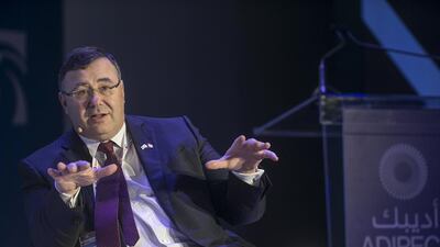Patrick Pouyanné, the chairman and chief executive of Total, says Abu Dhabi is a core region in the company’s portfolio. Mona Al Marzooqi / The National