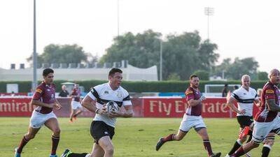 DuRandt Gerber was injured in Friday's match against Doha. Victor Besa for The National / September 23, 2016