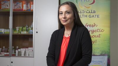 Maya Alghaith is the co-founder of Health Gate, which designs and produces its own natural sanitary products in the UAE. Antonie Robertson / The National