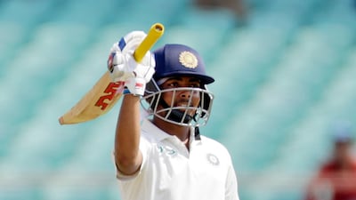 Prithvi Shaw hit a century on his Test debut for India off just 99 balls against West Indies in the first Rajkot Test. AP Photo