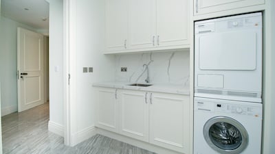 Miele appliances are in place.