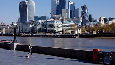 The City of London financial district, in April 30, 2021. Reuters