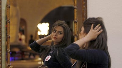 Abdulrahman is determined to use her title as Miss Iraq 2015 to raise awareness about the plight of her people. Ahmed Saad / Reuters