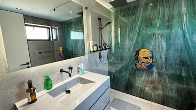 Their son's ensuite bathroom