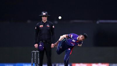 Bangla Tigers spinner Kevin Koththiigoda. Chris Whiteoak / The National