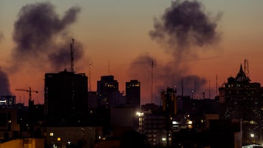 TEHRAN, IRAN - MARCH 6: Smoke rising from a recent airstrike on March 6, 2026 in Tehran, Iran. The United States and Israel continued their joint attack on Iran that began on February 28. Iran retaliated by firing waves of missiles and drones at Israel, and targeting U.S. allies in the region. (Photo by Majid Saeedi / Getty Images)