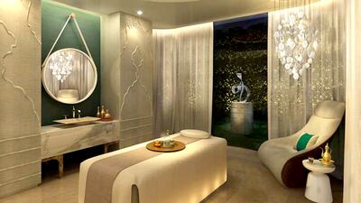 The Waldorf Astoria in Ras Al Khaimah invites you to discover an array of personalised luxury in any of the bespoke 12 treatment rooms. Courtesy Waldorf Astoria RAK