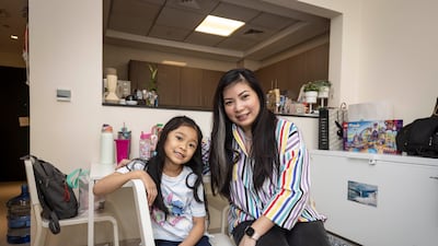 Restaurateur Sylvana Sari lives in a spacious apartment in Dubai’s Al Jaddaf, with husband Bobby and daughter Louisa, 7. All photos: Antonie Robertson / The National
