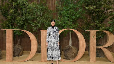 Caroline Issa attends the Christian Dior Womenswear show as part of Paris Fashion Week on September 24, 2019. Getty Images