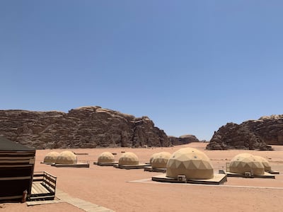 Sun City Camp is one of the luxury camping destinations at Wadi Rum. Razmig Bedirian / The National