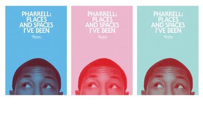 Book covers of Pharrell: Places and Spaces I've Been. Courtesy Rizzoli