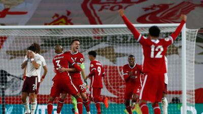 28/09/20 Liverpool 3 Arsenal 1. Getty