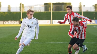 Martin Odegaard will have to chart his rise through Real Madrid’s youth team before making the senior side. Denis Doyle / Getty Images