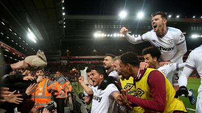 Pablo Fornals celebrates. Reuters