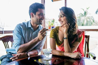 Vicky Kaushal, left, and Kiara Advani in Netflix film ‘Lust Stories’. Maajid Khan / Netflix