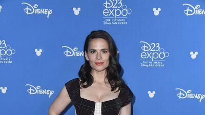 Haley Atwell at the D23 Expo 2019 at Anaheim Convention Centre on August 23, 2019 in California. AFP