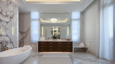 Modern bathroom styling. Courtesy Luxhabitat Sotheby's International Realty