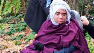 Ohoud Al Najjar lost her left eye in the attack and was also left severely brain damaged. The Al Najjar family