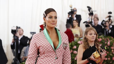 Model Ashley Graham arrives at the 2019 Met Gala in New York on May 6. EPA