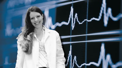 Dr Angeliki Asimaki is hoping to save thousands of lives through a cheek swab that can detect when people are at risk of suffering a cardiac arrest. Photo: Getty Images