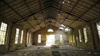 An abandoned paraffin wax factory in a forest in Merkwiller-Pechelbronn. Vincent Kessler / Reuters