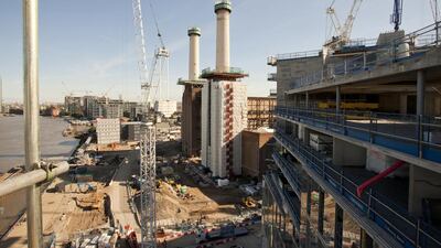An on-site view of the power station redevelopment. Randi Sokoloff / The National