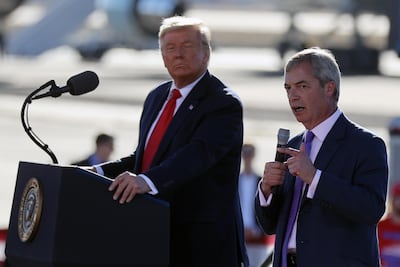 The world was largely surprised by the rise of former US president Donald Trump and Brexit, which UK politician Nigel Farage campagned for. Reuters