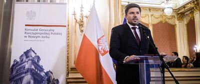 Polish Consul General to New York Adrian Kubicki, pictured in 2020. Photo: Polish embassy