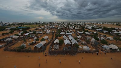 An overview of the part of the eastern sector of the IFO-2 camp in the sprawling Dadaab refugee camp, north of the Kenyan capital Nairobi seen. AFP