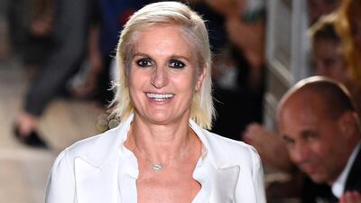 Christian Dior’s creative director Maria Grazia Chiuri. On March 18 Dior will be the first fashion house to bring a haute couture show to Dubai. AFP