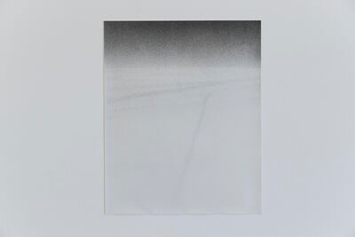 Contrails curving outside a plane window. Antonie Robertson / The National