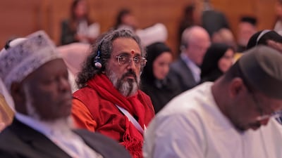 Representatives of various religions attend the interfaith Bahrain Forum for Dialogue in the capital Manama, hours before the arrival of Pope Francis. AFP