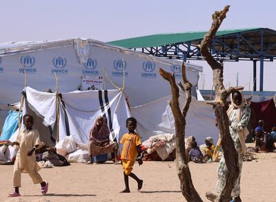 Refugees from El Fasher, the scene of some of the war's most brutal fighting, at a camp in Chad. Reuters