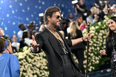 Shah Rukh Khan in Sabyasachi. AP