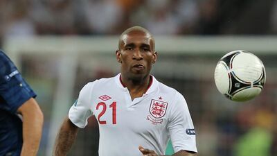 Jermain Defoe, shown at Euro 2012 with England. Alexander Khudoteply / AFP