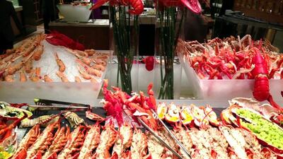 Claws lobster buffet at the Westin Abu Dhabi hotel