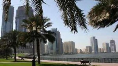 A view of Buheirah Corniche in Sharjah.