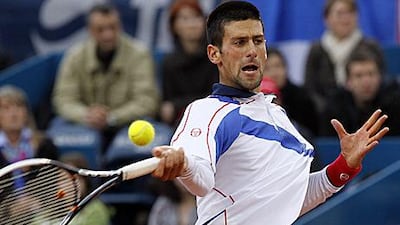 Novak Djokovic, in action on his way to winning in Belgrade on Sunday, will be looking to maintain his 100 per cent record in 2011 in Madrid this week.