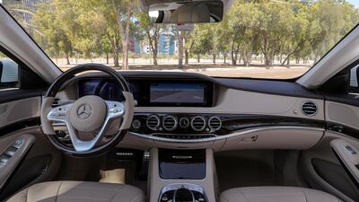 Mercedes labels the S-Class “the best car in the world”. Chris Whiteoak / The National