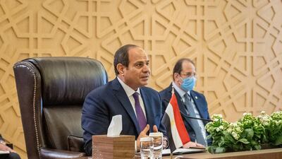 Egyptian President Abdel Fattah El Sisi, said on Tuesday that the diplomatic accord between the United Arab Emirates and Israel was a step towards a peaceful Palestinian-Israeli settlement. AFP