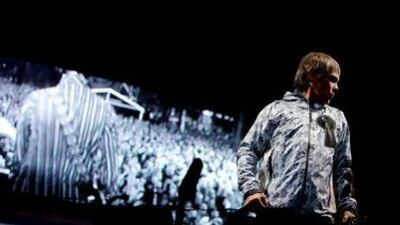 The singer Ian Brown and the Stone Roses helped inspire a musical movement with their indie sound. Stian Lysberg Solum / AP Photo