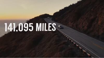 A screenshot from the spoof car advert.