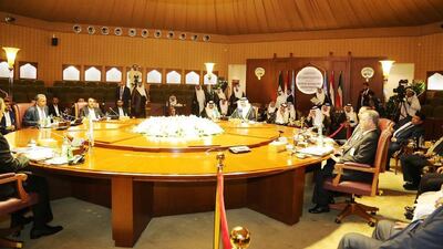Delegates taking part in the Yemen peace talks in Kuwait city on April 21, 2016. UN-brokered peace talks to end 13 months of armed conflict in Yemen opened in Kuwait City after the Houthis and their allies arrived following a three-day delay. AFP / Handout from Kuwait News Agency