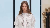 An openwork shirt made by Charvet for the Chanel spring/summer 2026 collection. Photo: Chanel