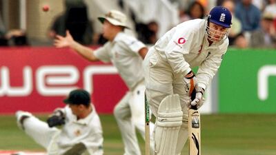 Ian Ward (England), right, played just five Tests but is considered a legend in English county cricket. He is also well respected as a media pundit. William West / AFP