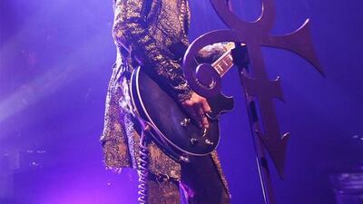 Prince performs during the HitnRun tour at Fox Theatre in Detroit in April. Chelsea Lauren / Getty Images for NPG Records 2015 / AFP