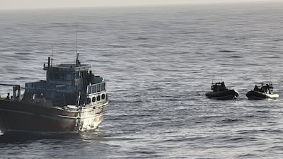 HMS Lancaster, a Type 23 Royal Navy frigate, carried out recent searches of two vessels in a 12-hour period